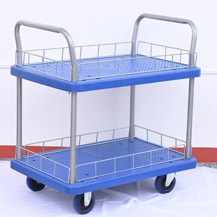 A double-layer flatbed truck double-layer trolley double-layer trolley double-layer tool cart