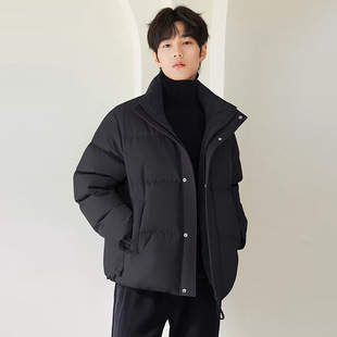 Vertical Collar Thickened Short Down Jacket Men's Winter 2024 New Warm Fashion Brand Lightweight Jacket