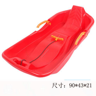 Thickened double-person snowboard adult children's grass board sandboard sledge plough wear-resistant with brake over two-way