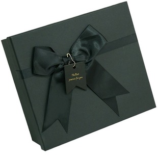 Black Bow Gift Box Large Birthday Gift Set Paper Box Accompanying Gift Empty Box Lipstick Packaging Box
