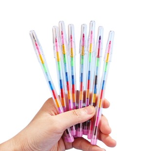 Creative block coloring crayon 11 color round crayon oil painting stick color pen color student stationery prizes wholesale