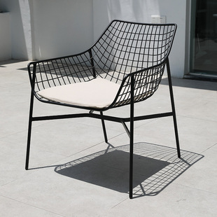 Outdoor Courtyard Leisure Metal Table and Chair Combination Balcony Open-air Tea Table Commercial Outdoor Iron Dining Table and Chair