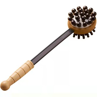 Solid wood massage hammer health care back beating device handheld neck shoulder Meridian beating stick artifact whole body massage stick