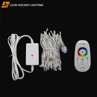 Manufacturer Customized Led String Light Rgb Remote Control 10m Outdoor Holiday Wedding Decoration Light Low Voltage Waterproof Smart Lantern