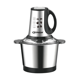 Syphor Cross-Border Food Processor Stainless Steel Multifunctional Food Vegetable Electric Meat Grinder 5L