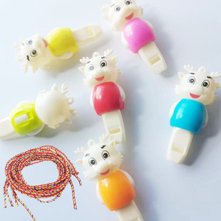 Children's Luminous Whistle Keychain Pendant Holiday Gift Luminous Cartoon Small Toy Internet Celebrant Small Gift Giving