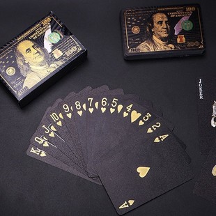 Foreign trade for in stock wholesale gold foil playing cards advertising playing cards factory poker star peripheral factory printing
