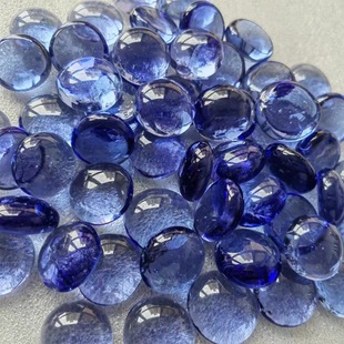 Craft glass beads toy glass beads go glass flat beads purple blue glass flat beads
