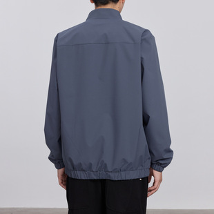Vertical collar solid color simple high-end men's casual jacket 2024 spring and autumn new micro loose fashion coat