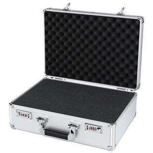 Aluminum Alloy Tool Box, Portable Password Box, Shock-Proof Luggage Storage Box, Multi-Functional Instrument and Equipment Storage Aluminum Luggage Box
