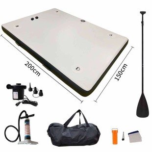 hQn Thickened Portable Folding Inflatable Fishing Float Luya Boat Professional Fishing Boat Inflatable Platform Under Fishing Platform
