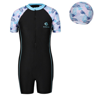 Children's swimsuit girls' one-piece professional training middle school students teenagers middle and big children Girls big children swimsuit surfing suit