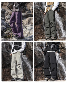 Woodpecker Tooling Charge Climbing Pants Men's 2025 Spring New Paratrooper Pants Loose Straight Sports Casual Pants