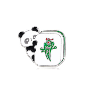 Chinese style mahjong brooch creative cartoon metal badge creative all-match pin clothes bag accessories Medal
