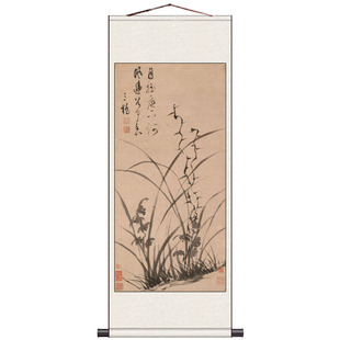 Ink Lotus Flower and Bird Painting Landscape Chinese Painting Silk Painting Feng Shui Hanging Painting Calligraphy and Painting Antique Famous Scroll Painting