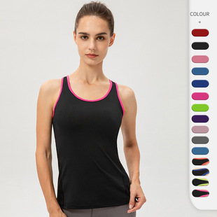 Cross Border Amazon Women Sports Vest PRO Tight Training Yoga Running Fitness Quick Dry Clothes 2002
