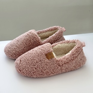 Memory foam warm feet warm thickened fleece-lined wholesale adult winter cotton slippers confinement shoes Amazon