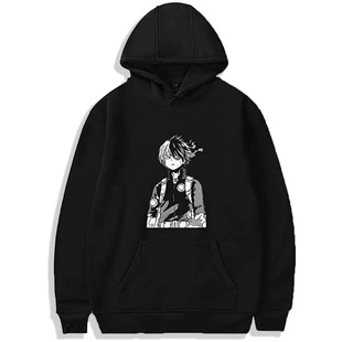 2025 Foreign Trade Day My Hero College Printed Hooded Loose Sweat