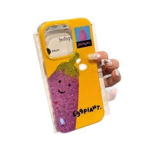 Cartoon Glitter jellycat Small Animal iPhone16promax Phone Case Apple 15/14pro Women