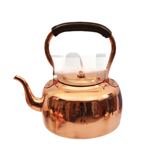 Copper Plus Soup Pot Thickened Hot Pot Copper Pot Kettle Pure Copper Handmade Long Mouth Pot Restaurant