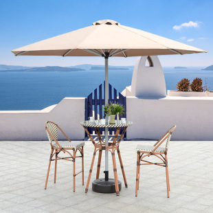 Outdoor Middle Pillar Umbrella Cloth Six-sided Umbrella Cloth Rainproof Sunshade Beach Courtyard Replacement Umbrella Cloth Without Bracket and Base