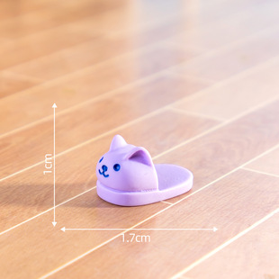 Simulation Creative Cartoon Cat Ears Slippers Resin DIY Crafts Accessories Desktop Decorations Car Ornaments