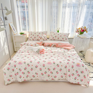 Class A Mother and Child Double-Layer Yarn Summer Quilt Cartoon Summer Cool Quilt Single Double Thin Quilt Dormitory Air-conditioning Quilt Gift Quilt Wholesale