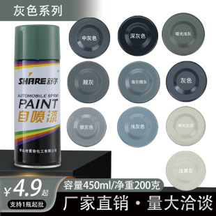 Shure Gray self-painting car hand-painted black metal hand-painted water-based paint wall automatic painting