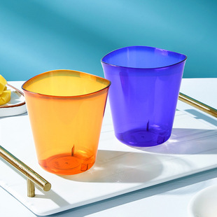 Trumpet Flower Color Aviation Cup Ins Popular Internet Colorful Aviation Cup Hospitality Cup PS Hard Plastic Disposable Cup