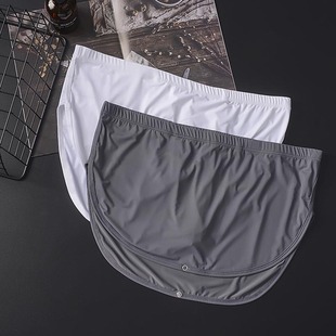 TikTok Amazon Cross-border Internet Popular Men's Detachable Low Waist Ice Silk Flat Angle Lined Aro Pants Home Pants