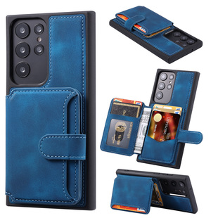 Suitable for Samsung S24 ULTRA Phone Case Card Leather Case S23 Card Case S23PLUS Phone Protective Case