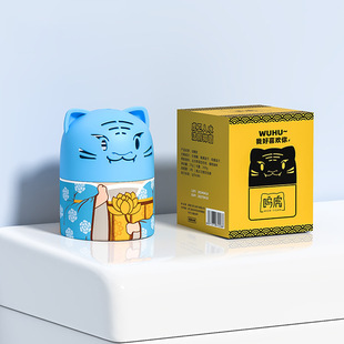 Licheng Wuhu Lanyard Toilet Cleaner Toilet Cleaner Foreign Trade Factory OEM Sticker Customized Blue Bubble Toilet Cleaning Spirit