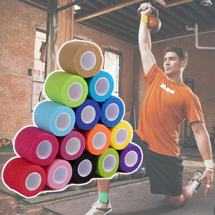 Factory non-woven bandage sports protection elastic self-adhesive bandage shoulder pad elbow ankle finger pet bandage wholesale