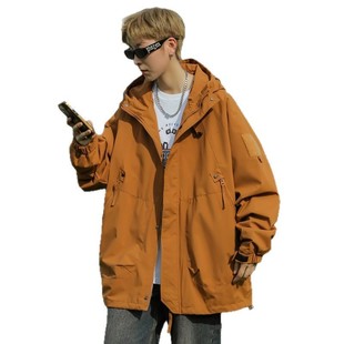 New Jacket Coat Men's Spring and Autumn Outdoor Mountaineering Suit Student Workwear Multi-Bag Coat Outdoor Waterproof Charge Clothes