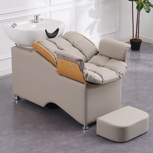 New Shampoo Bed for Shampoo Half-lying Bed Ceramic Shampoo Basin Water Bed Hair Salon Special Half-lying Shampoo Manufacturers Selling