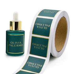 Cosmetic Label Sticker Self-adhesive Customized Essential Oil Glass Bottle Body Label logo