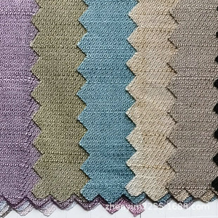 Spot Linen Cupro Tencel Interwoven Grass Color Craftsmanship Ancient Style Strip Wrinkled Cloth
