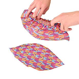 Disposable Shoe Cover Customized Indoor Household Dust-proof Shoe Cover Thickened Printed Non-woven Outdoor Non-slip Foot Cover