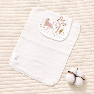 Children's Cotton Sweat-absorbent Towel Kindergarten Boys' and Girls' Sweat-proof Towel Baby Mat Back Towel Large Spring and Summer Thin