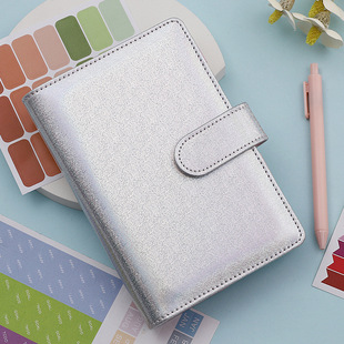 Cross-border macaron a6pu leather loose-leaf bookkeeping notebook creative financial planner hand Ledger cute wholesale