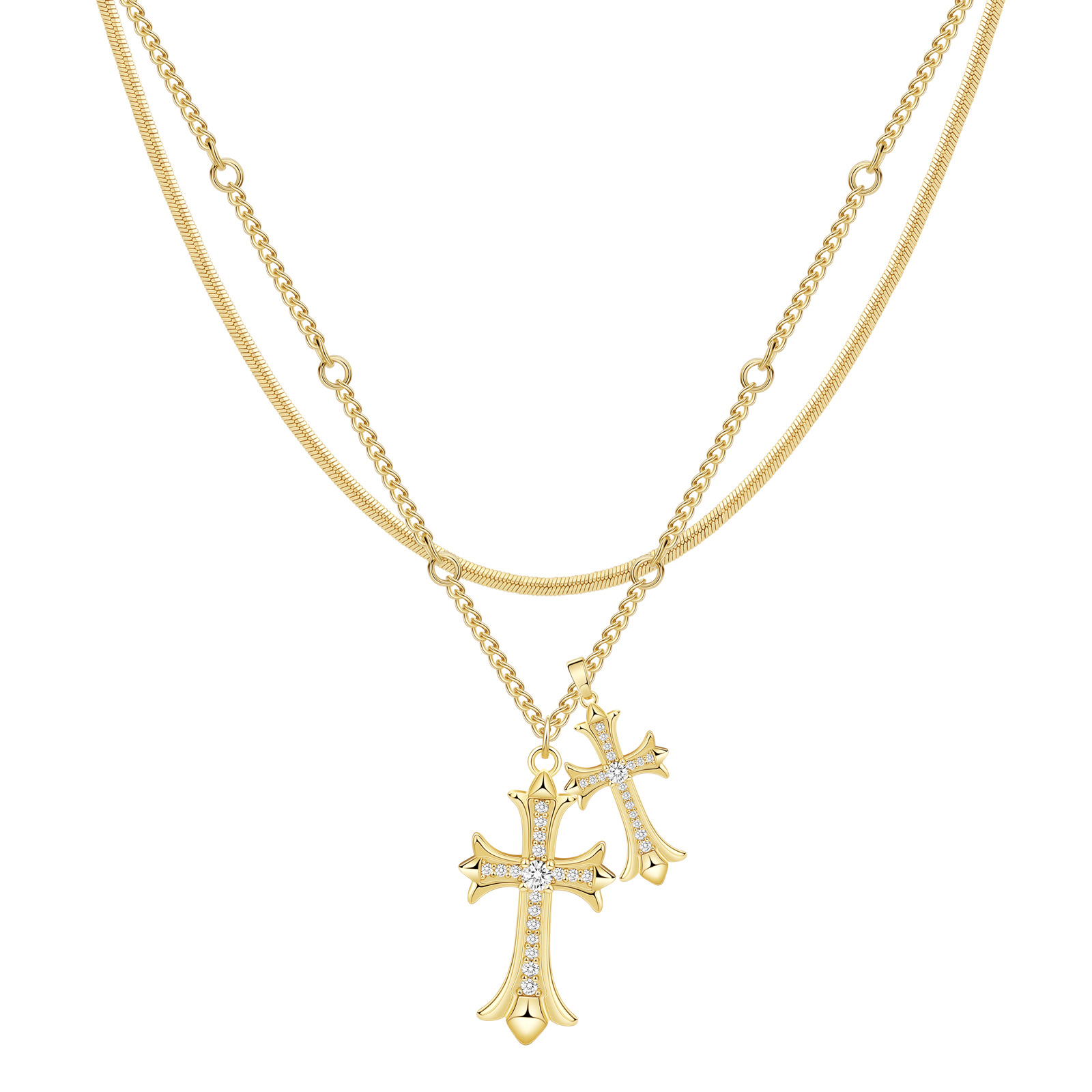 Europe and the United States cross-border personality Joker clavicle chain fashion niche gold bow necklace high sense jewelry wholesale