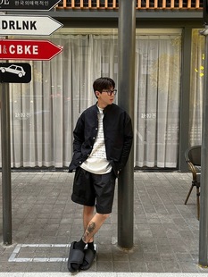 Summer New Men's Solid Color Thin Breathable Elae Casual Sports Shorts Trendy Internet Celebrant Pants