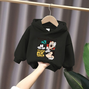 R2028 # плюшевая детская одежда с капюшоном свитер осенью и зимой дикие милые дети, девочки и мальчики утолщенные и теплые