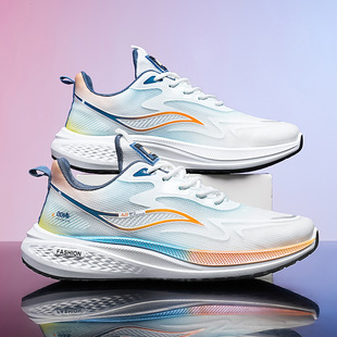 Cross-border New Fashion Casual sneaker Men's Breathable Mesh Shoes Trendy All-match Lightweight Running Shoes Torre Shoes
