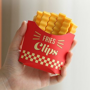 French Fries Sealing Clip Refrigerator Sticker Snack Sealing Clip Food Small Clip Plastic Bag Seasoning Sealing Strip