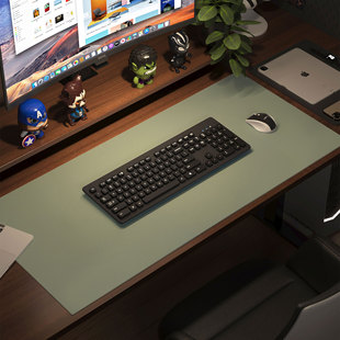 Mouse Pad Leather Computer Desk Mat Large Mouse Pad Light Luxury Keyboard Mat Office Desktop Protective Mat Waterproof