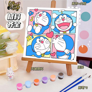 Full set of children's hand-filled decorative painting 20 * 20diy painting cartoon painting toy wholesale