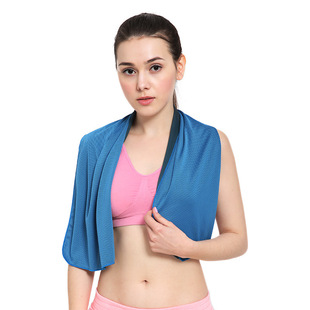 Cold feeling towel wholesale cross-border outdoor sports towel gym sweat towel plus logo sweat absorbent quick-drying ice towel