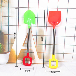 Free Shipping Factory Price Direct Sales Thickeneded Beach Shovel 2 Pieces 47cm Sand Shovel Stainless Steel Beach Shovel Set Toy