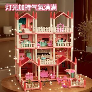2024 Internet Popular Puzzle Toy House Princess Castle Girls Girls 5 Years Old Children Birthday Gift Aisha